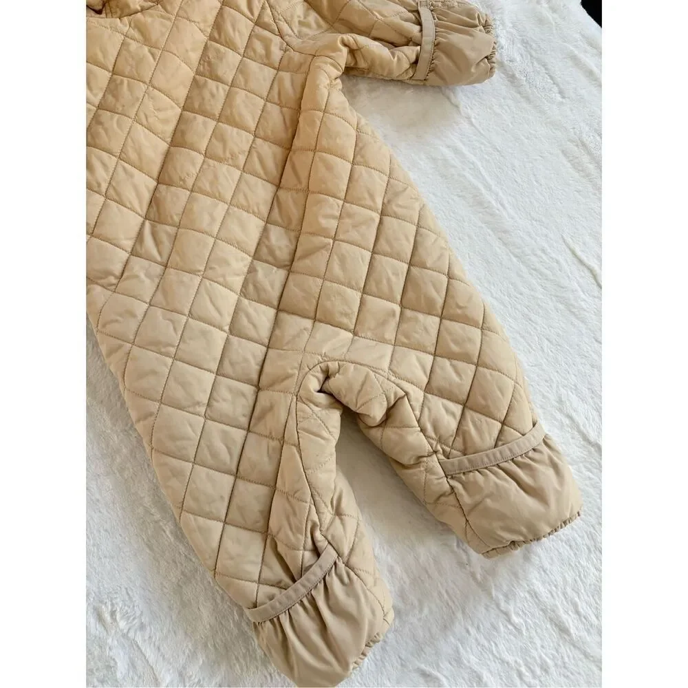 Uniqlo Cream - Tan infant snow suit size 3-6 months